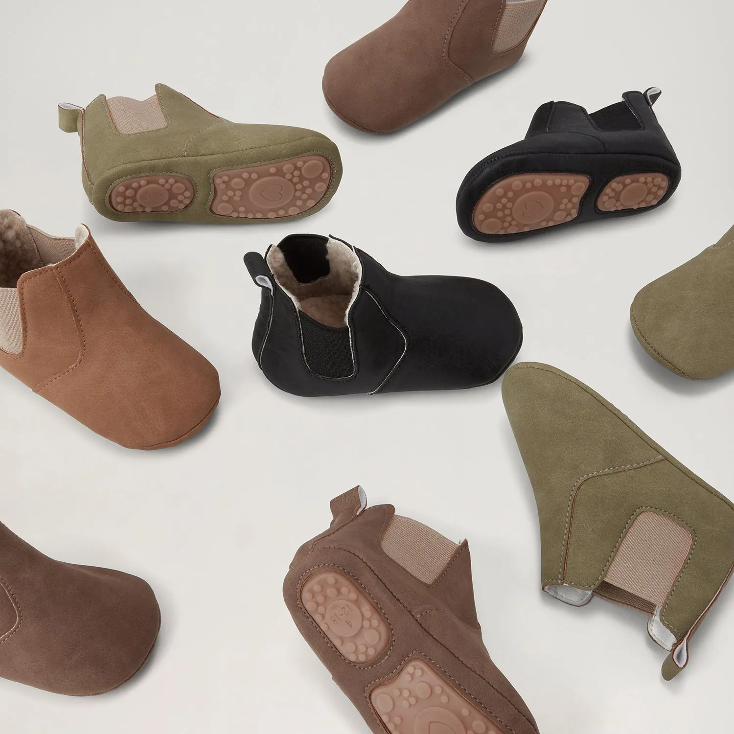 BabyMocs Little Wonderland barfodsstøvle brun foret