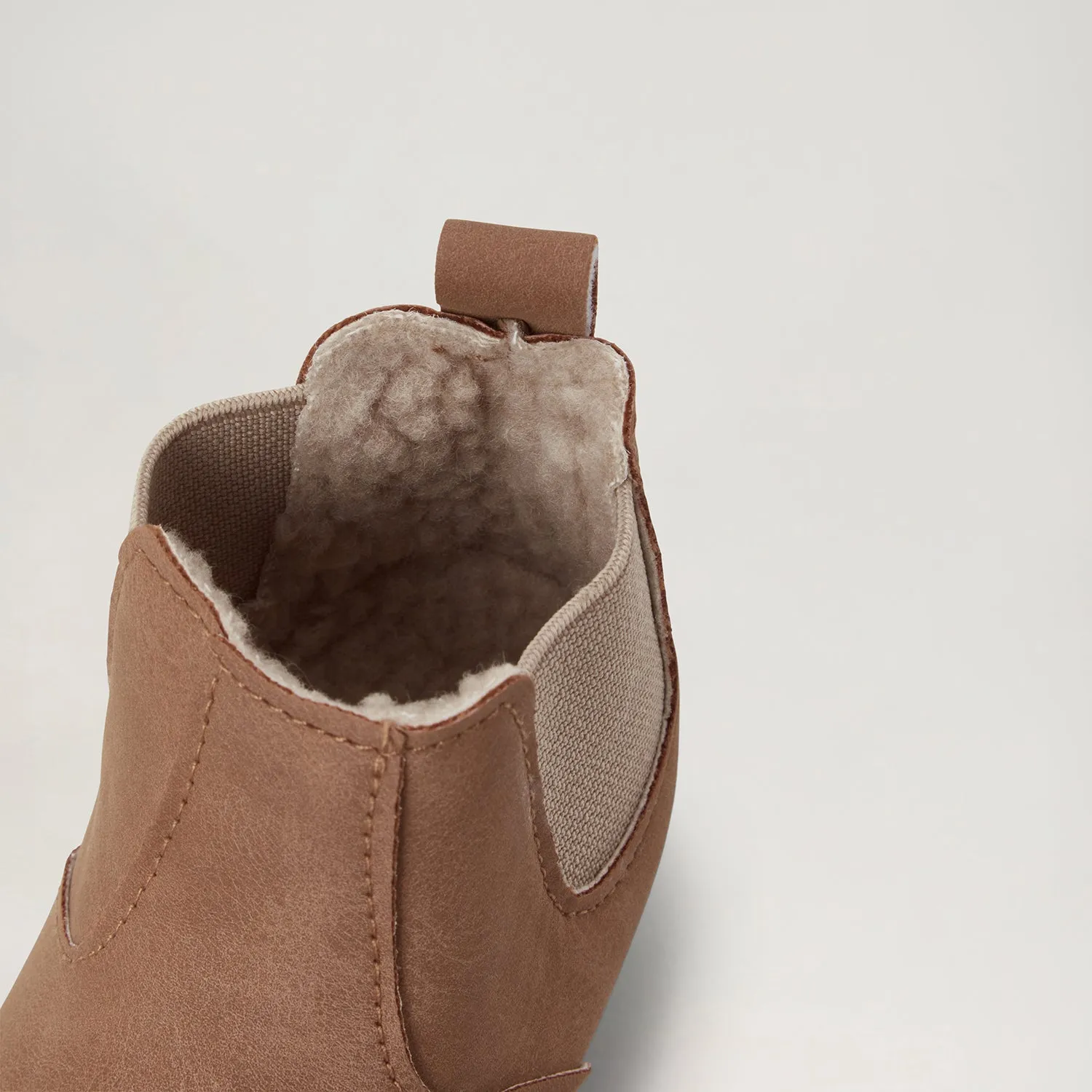 BabyMocs Little Wonderland barfodsstøvle brun foret