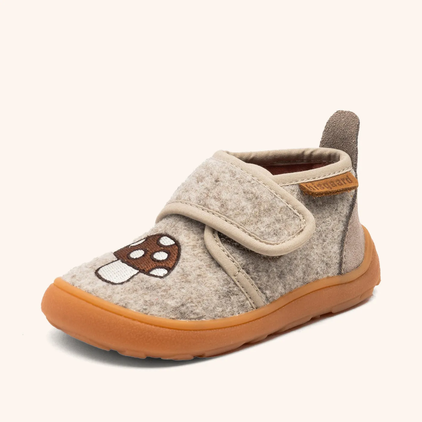 Bisgaard Barefoot Basic Miffy hjemmesko beige uld