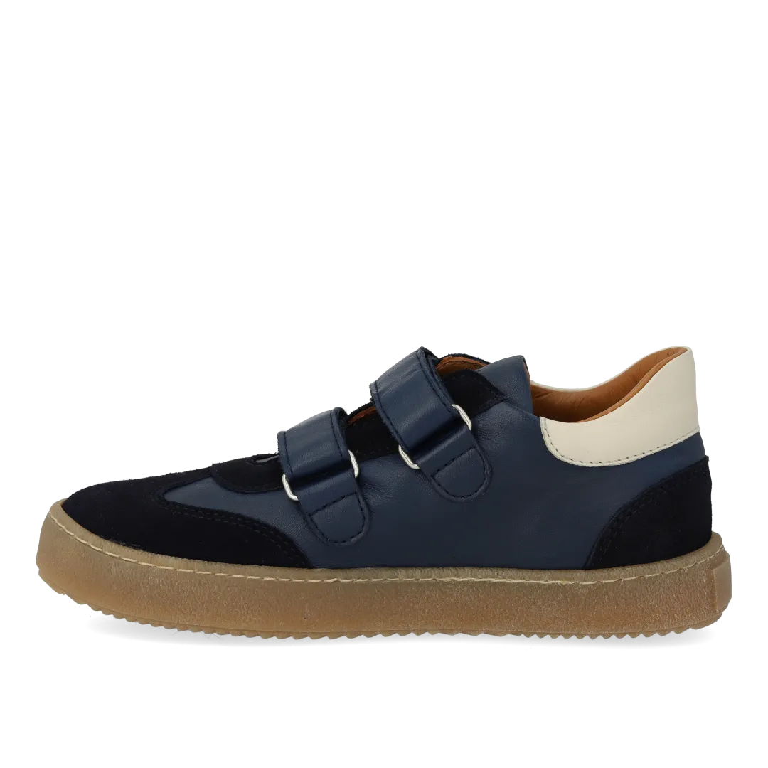 Angulus Court style sneaker børnesneakers velcro læder