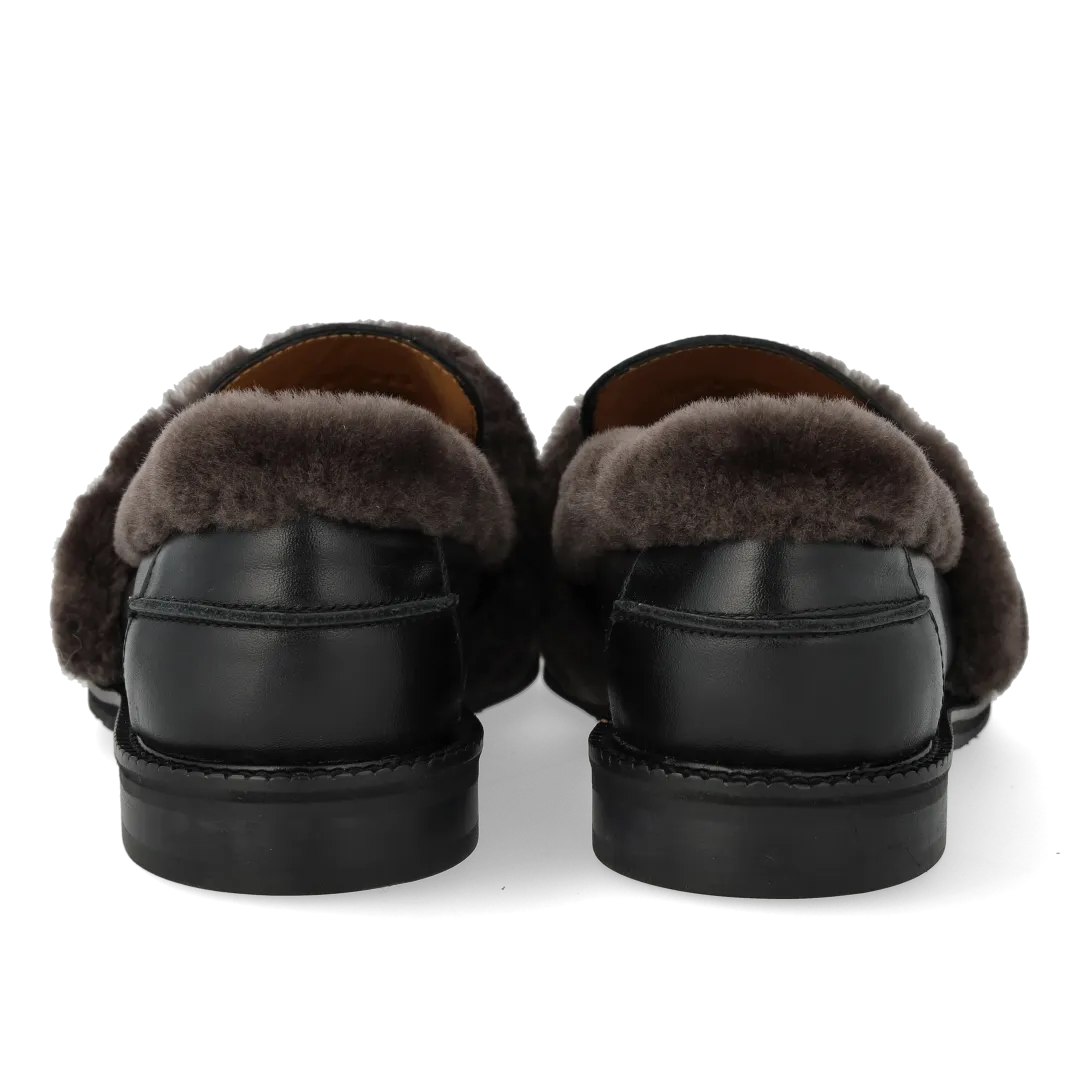 Angulus Loafer Pelskanter Dame Loafer Skind
