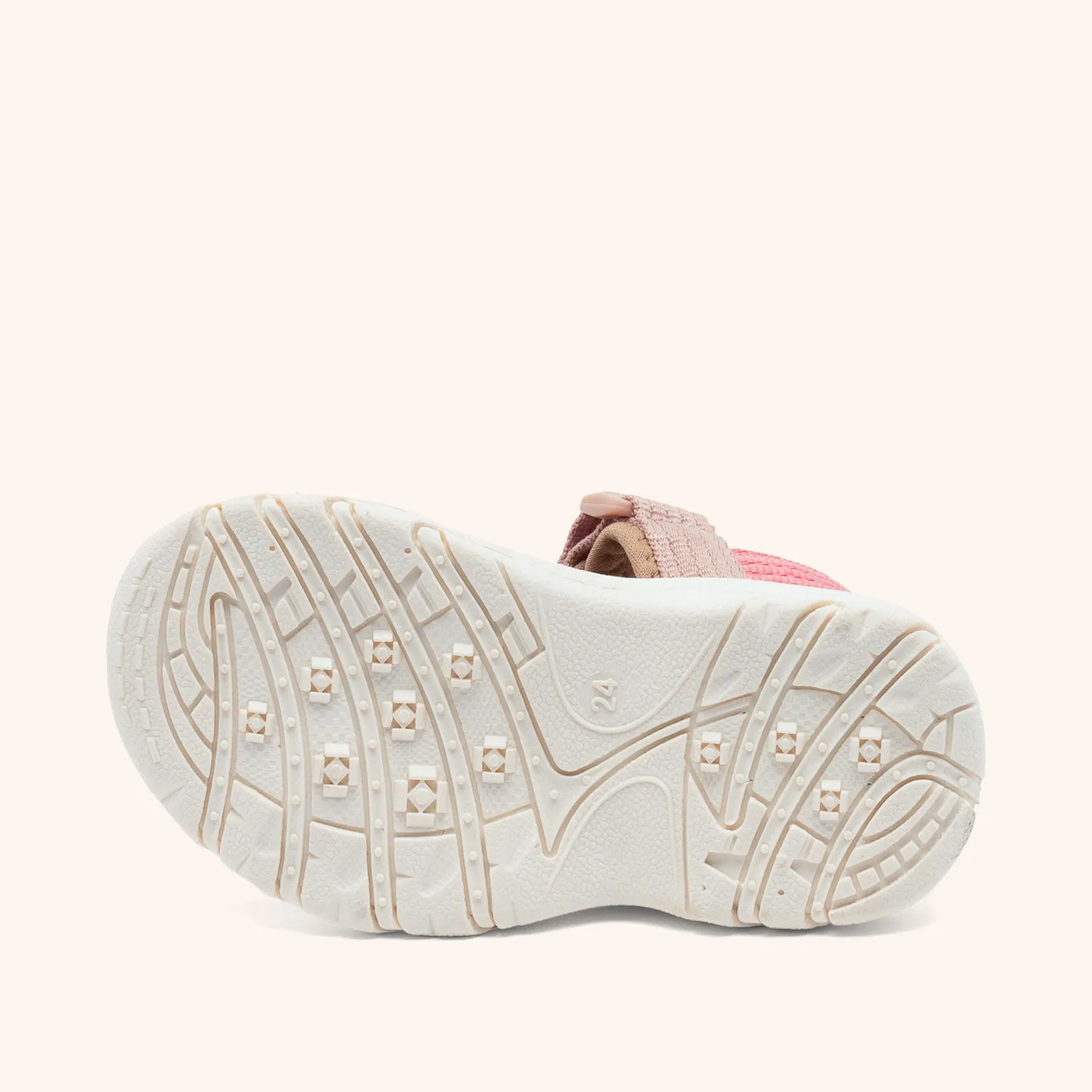 Bisgaard Nico sandal rose velcro neopren