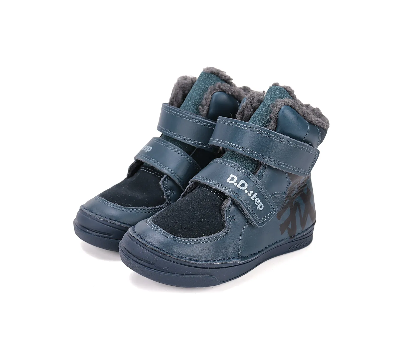 DD Step W040-52255 vinterstøvler dreng – varm foret