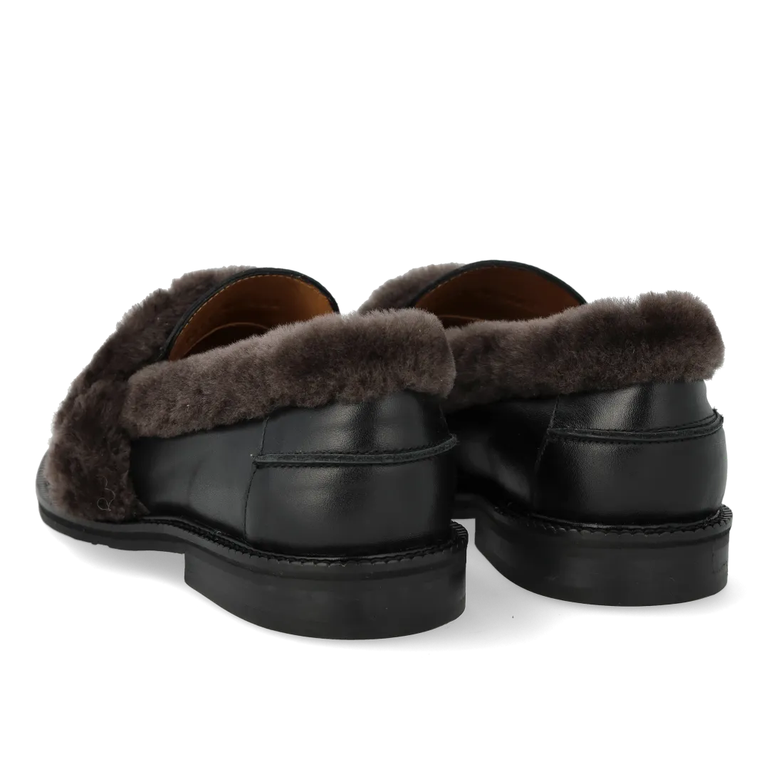 Angulus Loafer Pelskanter Dame Loafer Skind