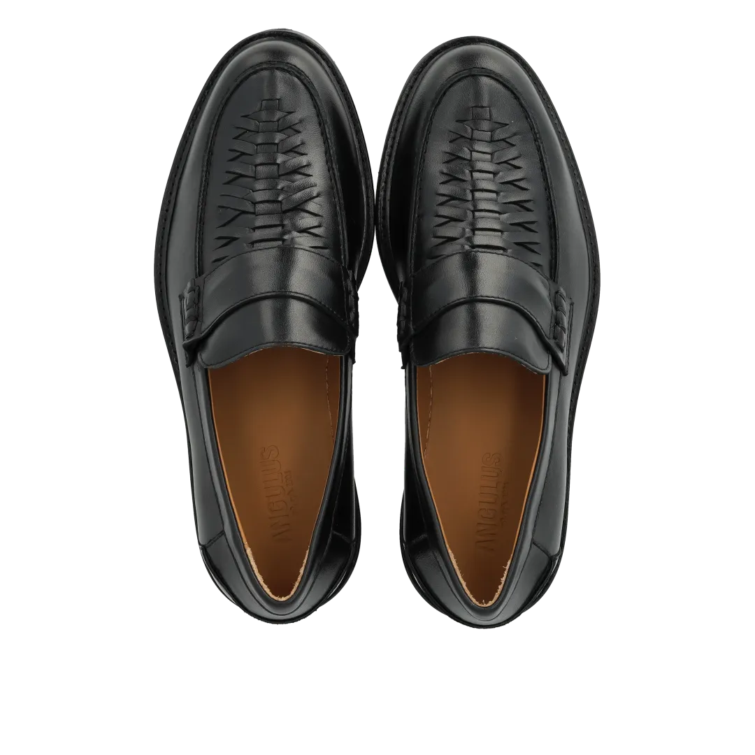 Angulus Penny loafer flet dameloafer læder