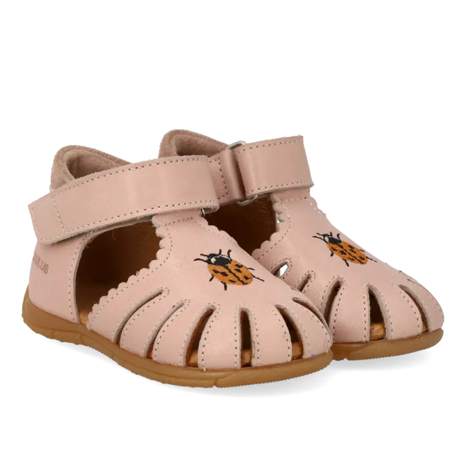 Angulus Sandal mariehønebroderi begyndersandal blød