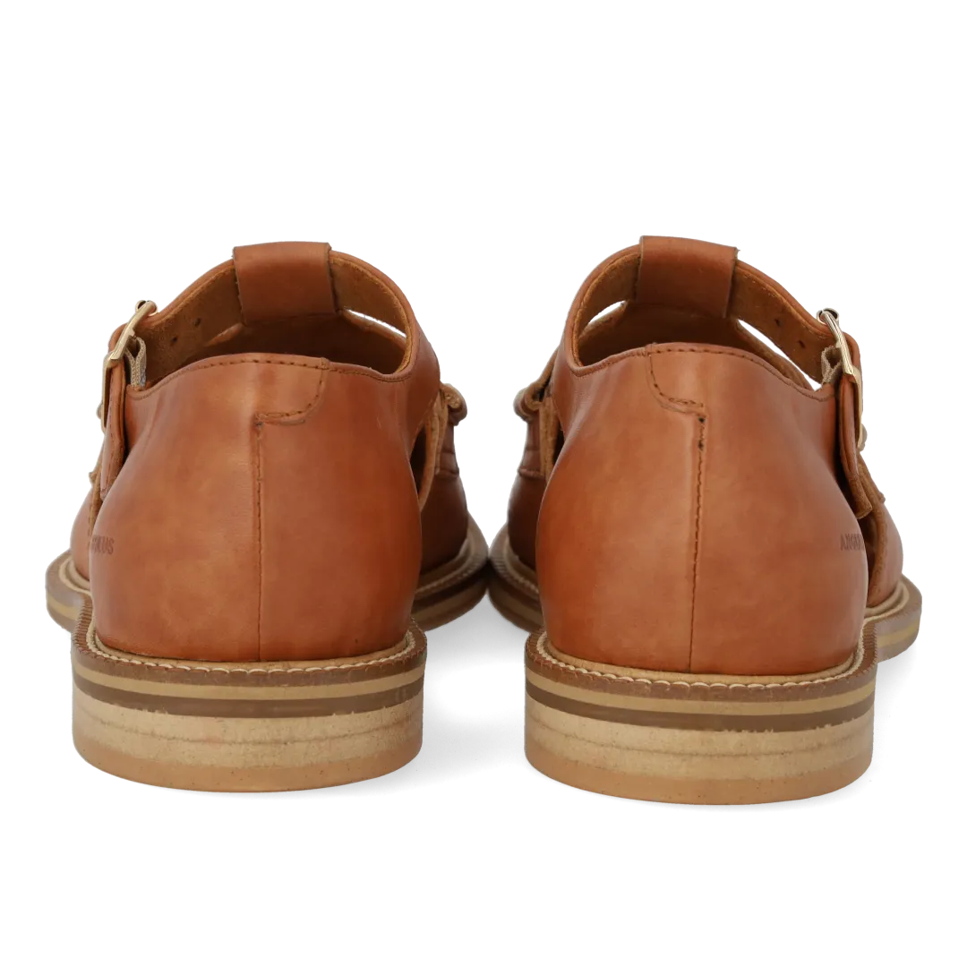 Angulus Penny loafer damesko cut-out stor i størrelsen