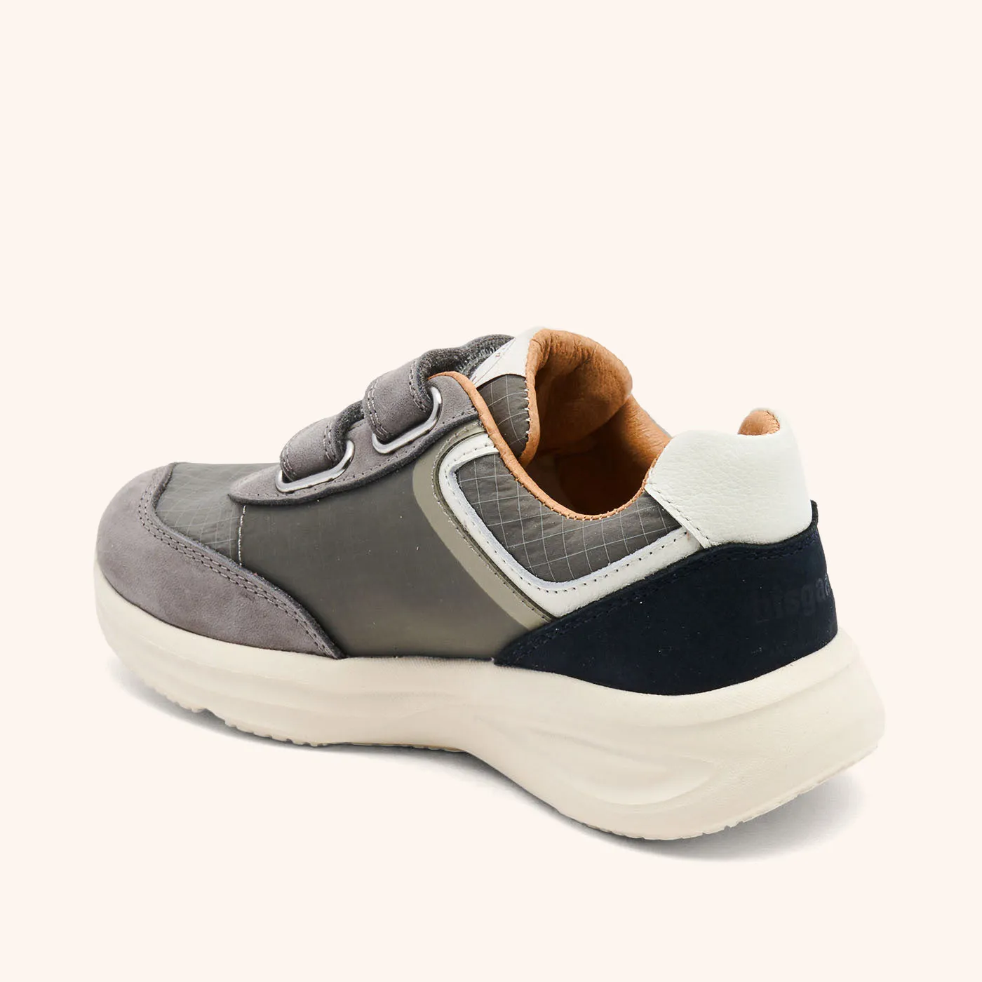 Bisgaard Yuki sneaker stone læder tekstil