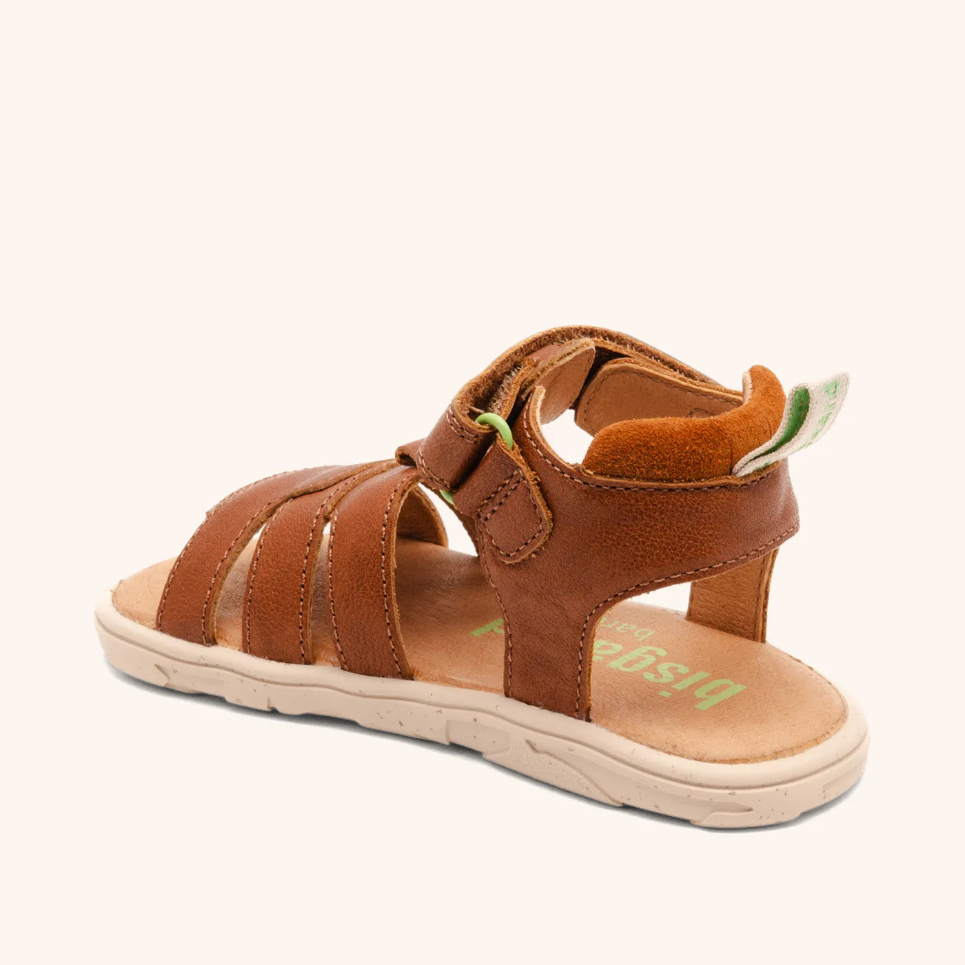 Bisgaard Barefoot Atlas barfodssandal cognac læder