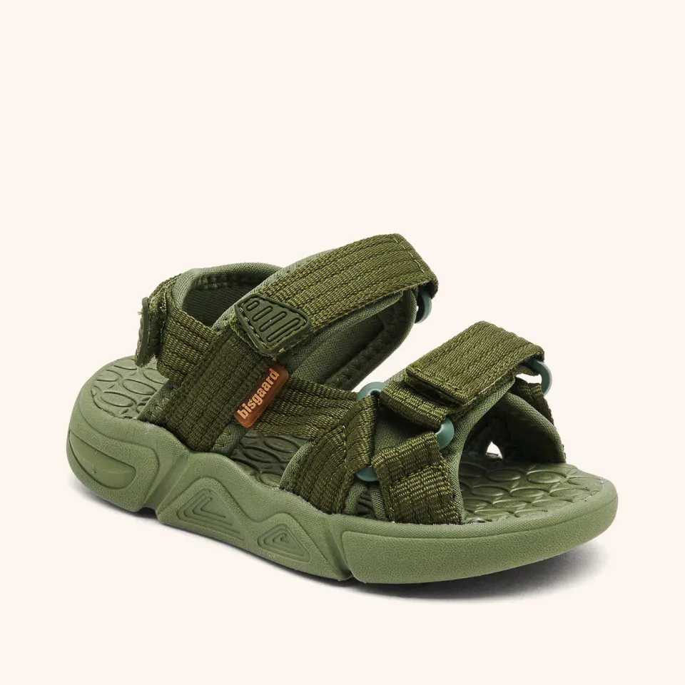 Bisgaard Louis sandal oliven sporty tekstil