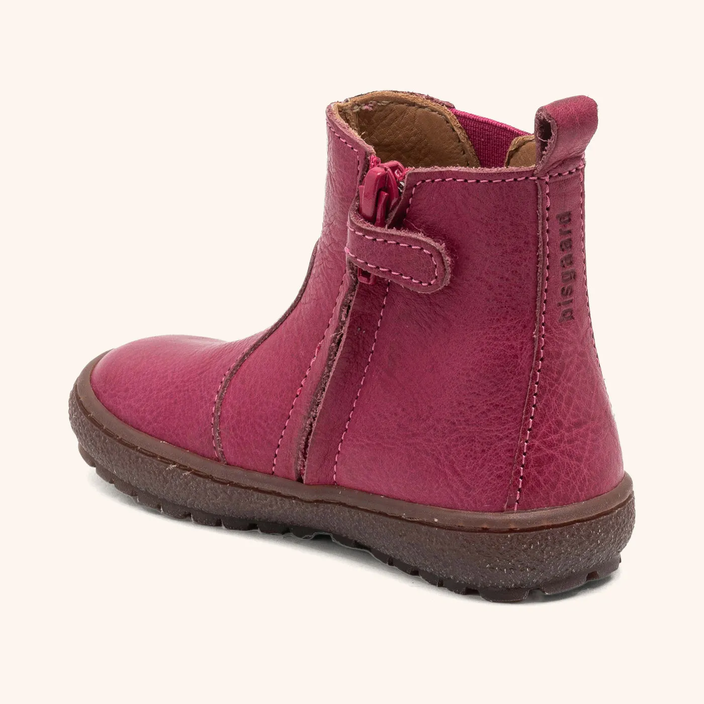 Bisgaard Emilie ankelstøvle deep pink hjerteprint