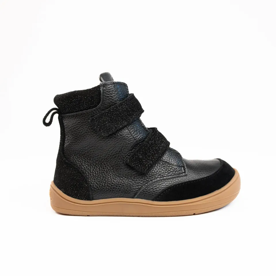 Gogsig Theo Black Glitter vinterstøvle læder
