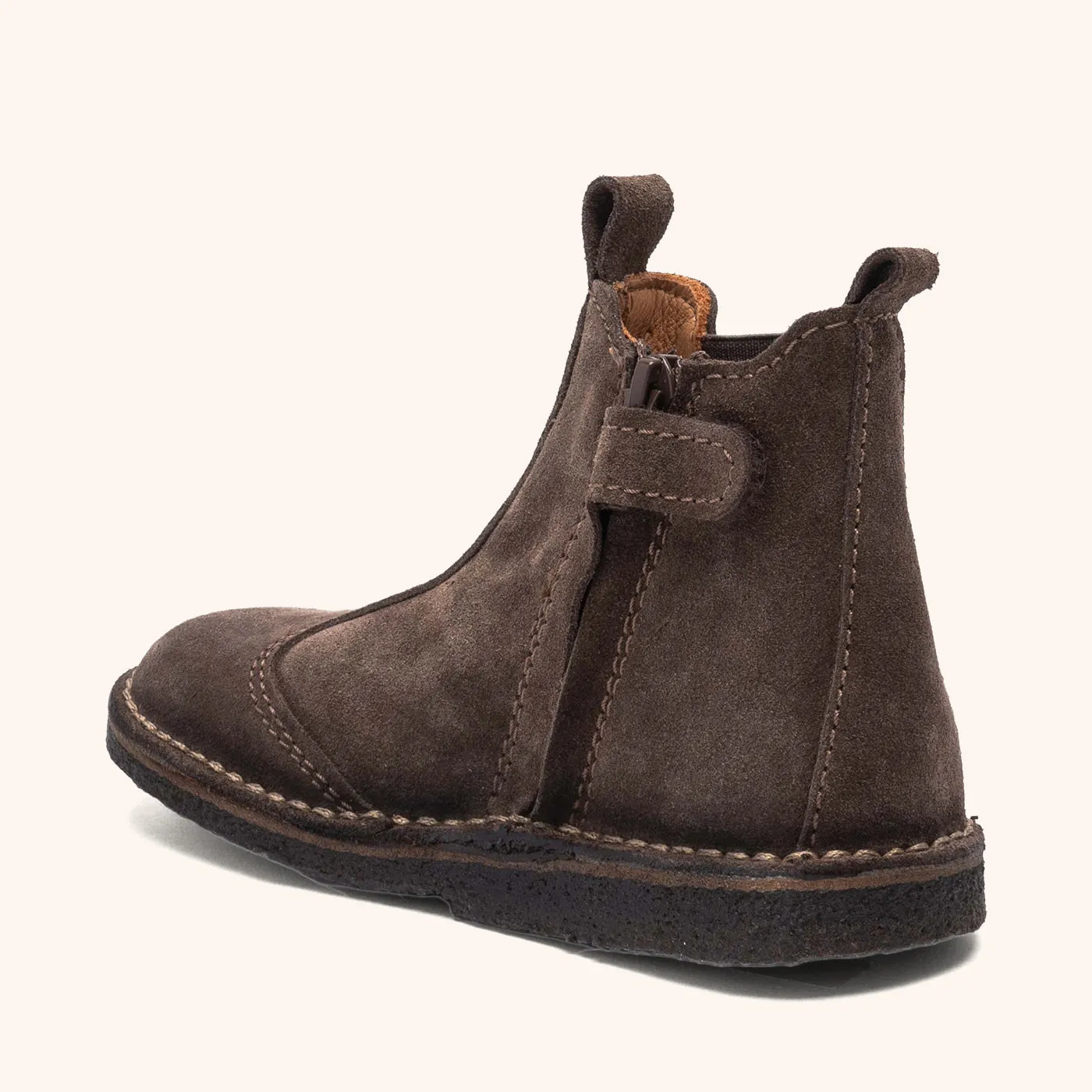 Bisgaard Nohr Chelsea-støvle dark brown bred pasform