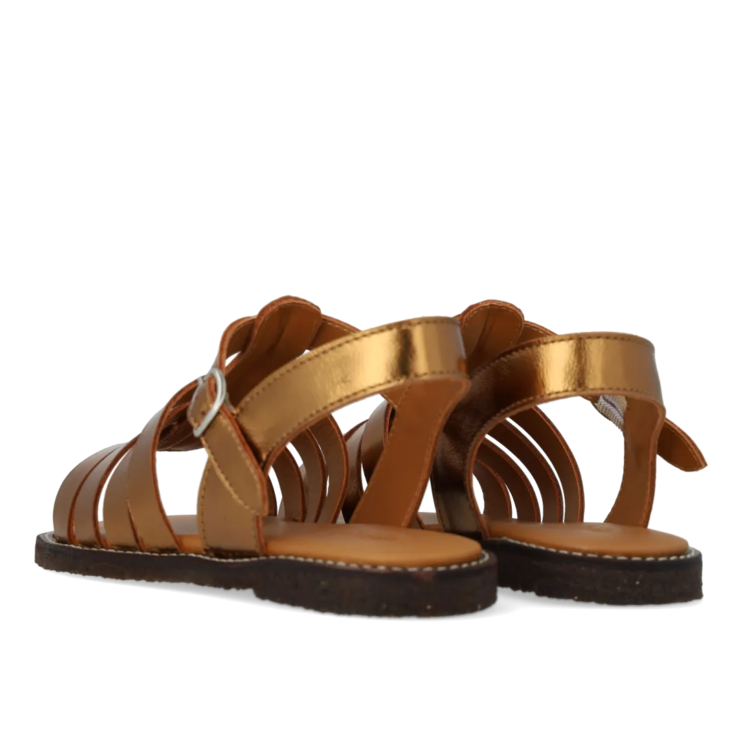 Angulus sandal åben tå lædersandal spænde