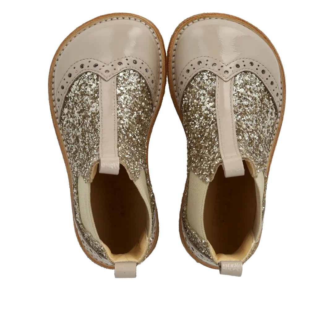 Angulus Chelsea støvle glitter brogue børn rummelig