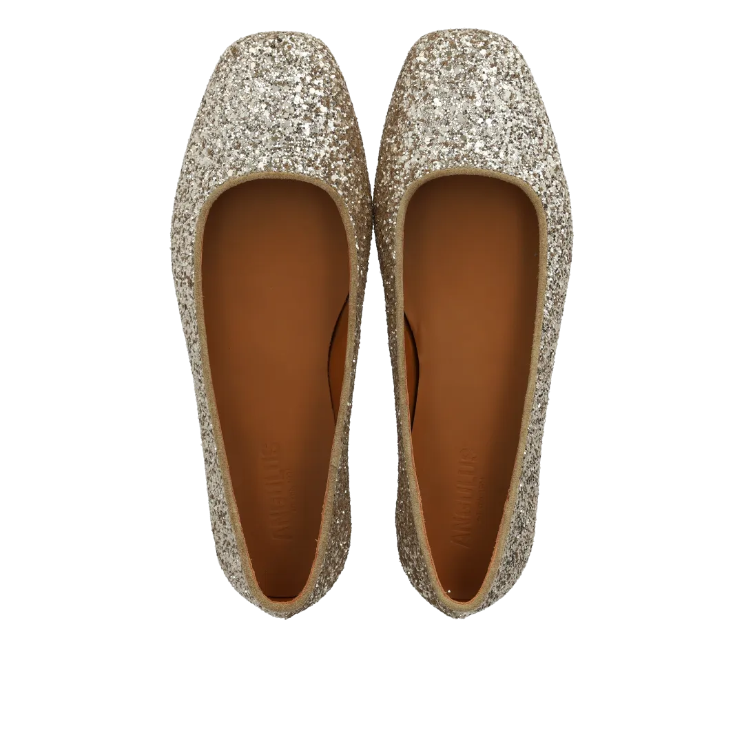 Angulus Ballerina funklende glitter damesko fest