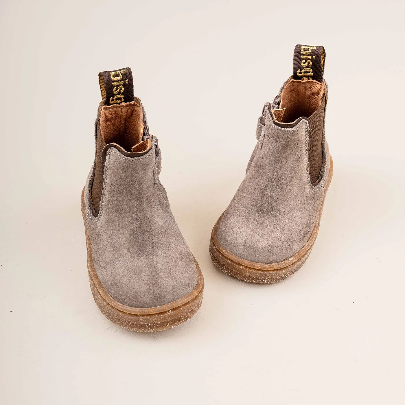 Bisgaard Phillip chelsea-støvle grey læder