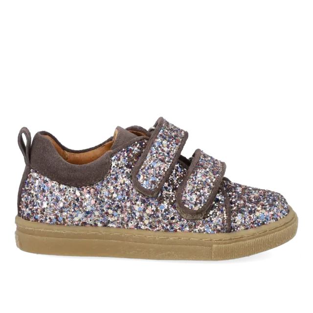 Angulus Funklende glitter-sneaker sneaker børn velcro