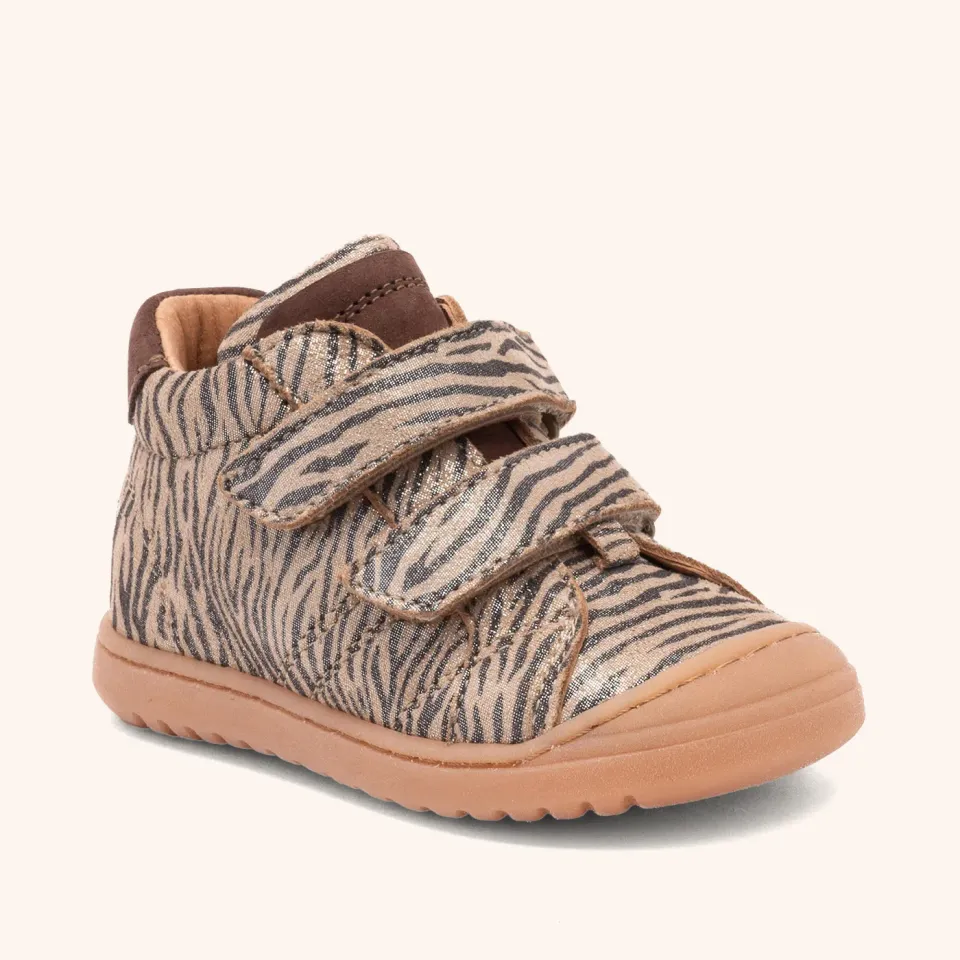 Bisgaard Thor V begyndersko zebra glitter med læder