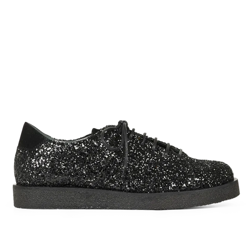 Angulus Glitter sneaker plateau snøre