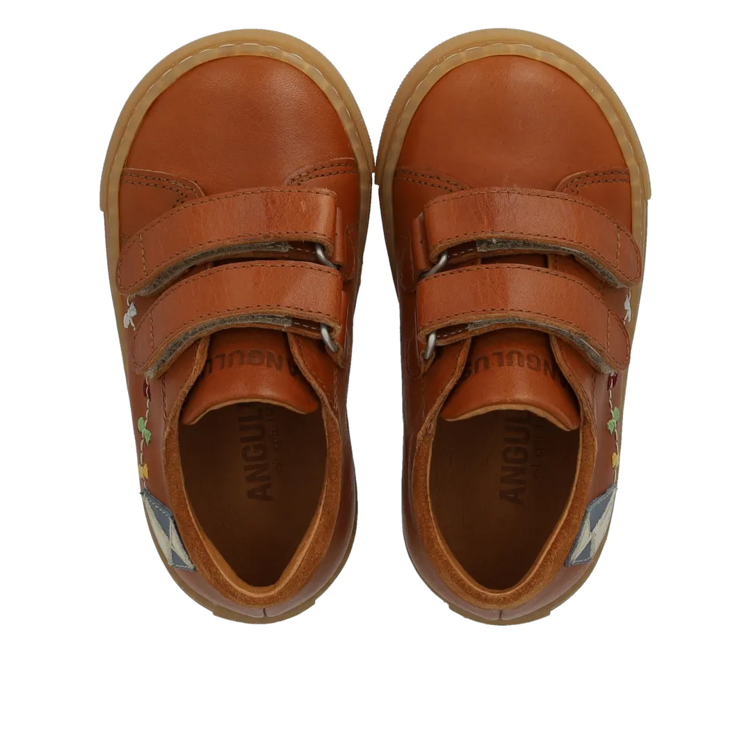 Angulus Sneaker med drage begyndersko velcro