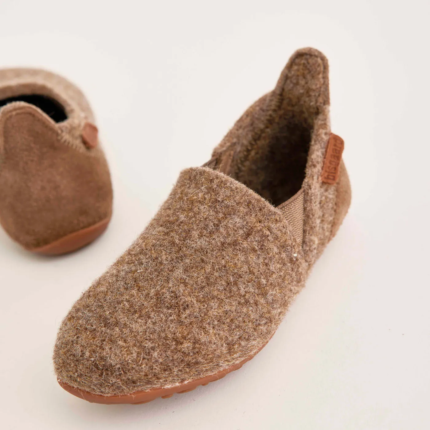 Bisgaard Sailor Wool hjemmesko camel uld varm