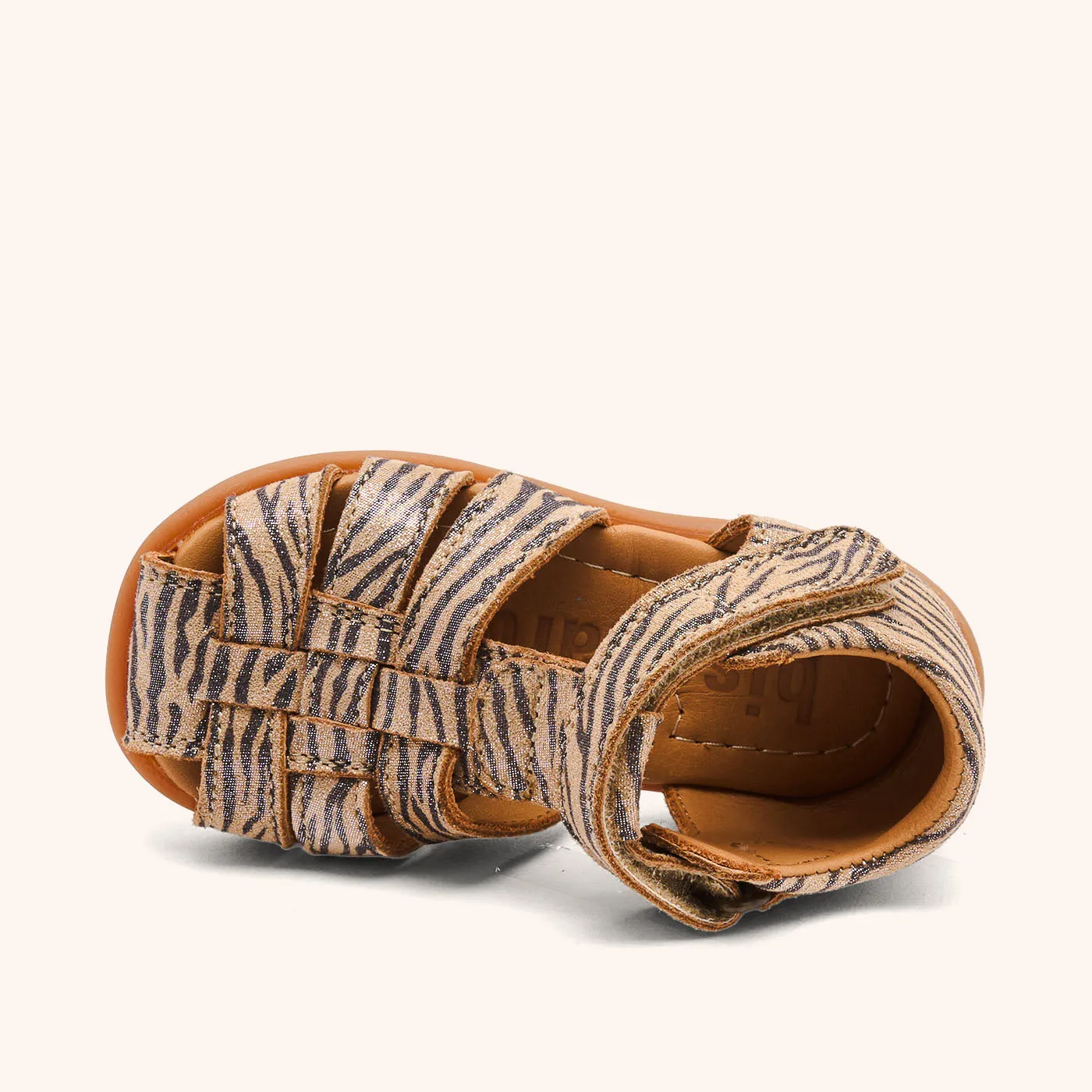 Bisgaard Carly sandal zebra glitter rem
