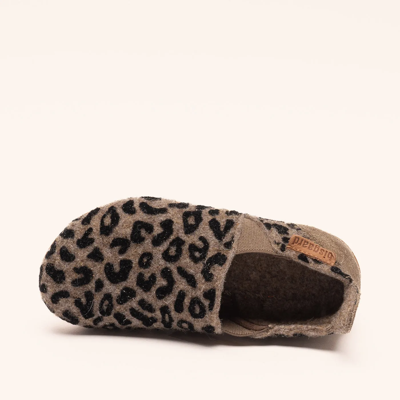 Bisgaard Sailor Wool hjemmesko brown-leopard i uld