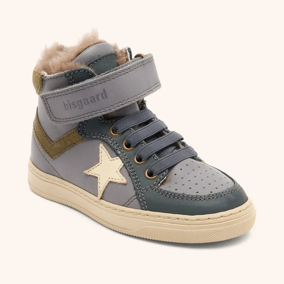 Bisgaard Isak Lamb sneakers grey læder