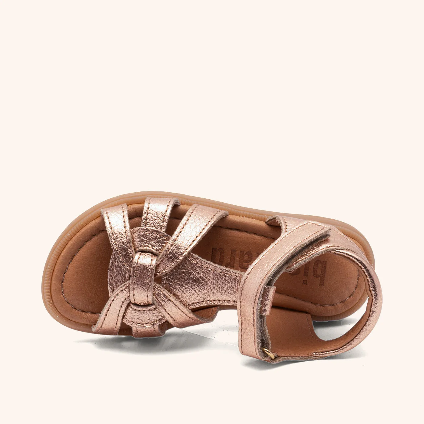 Bisgaard Felicia sandal rose gold læder remme