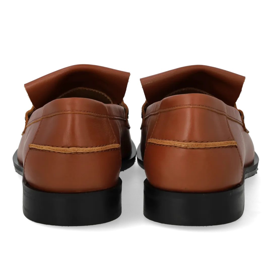 Angulus Loafer med fletdetalje loafer læder