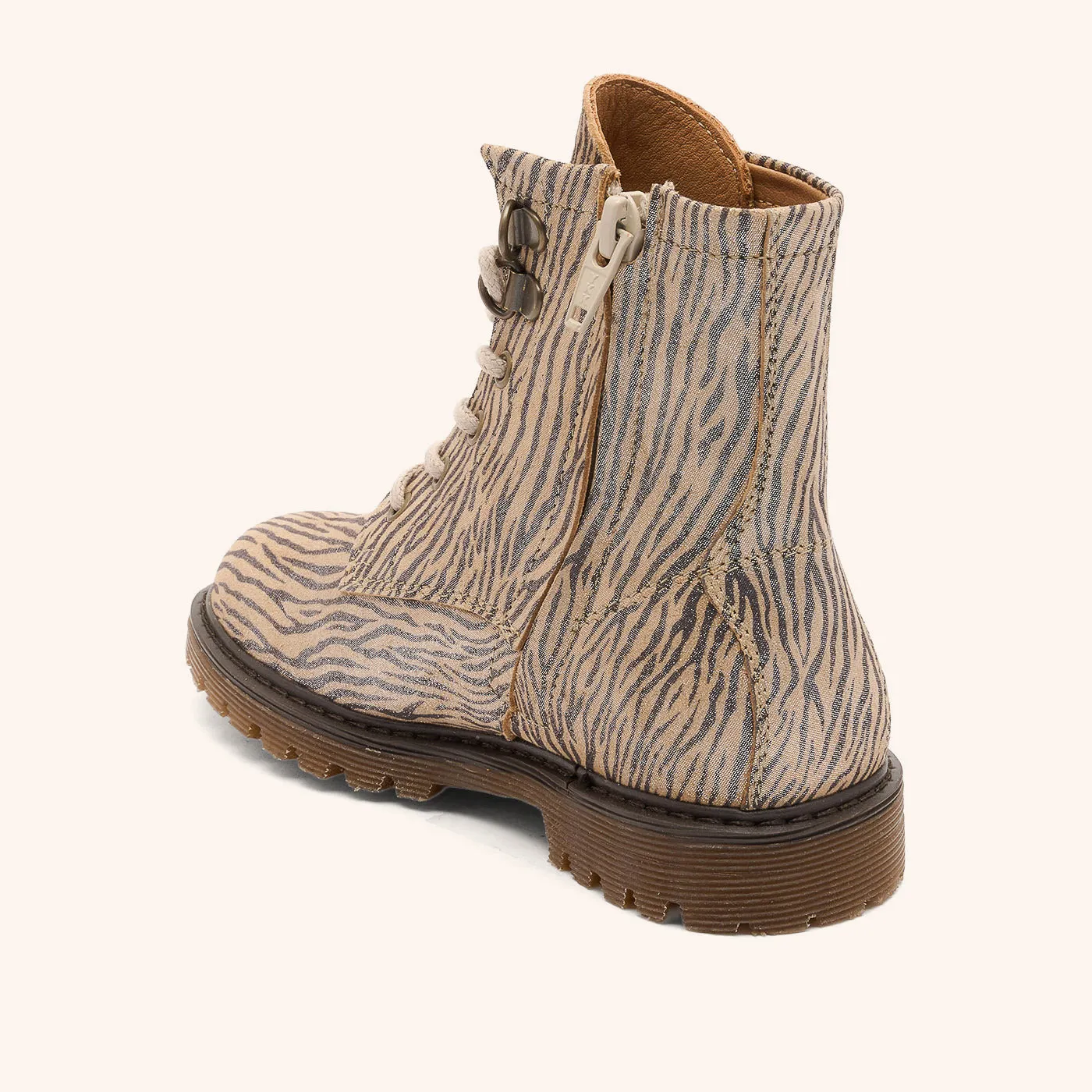 Bisgaard Maia støvle zebra glitter langt skaft