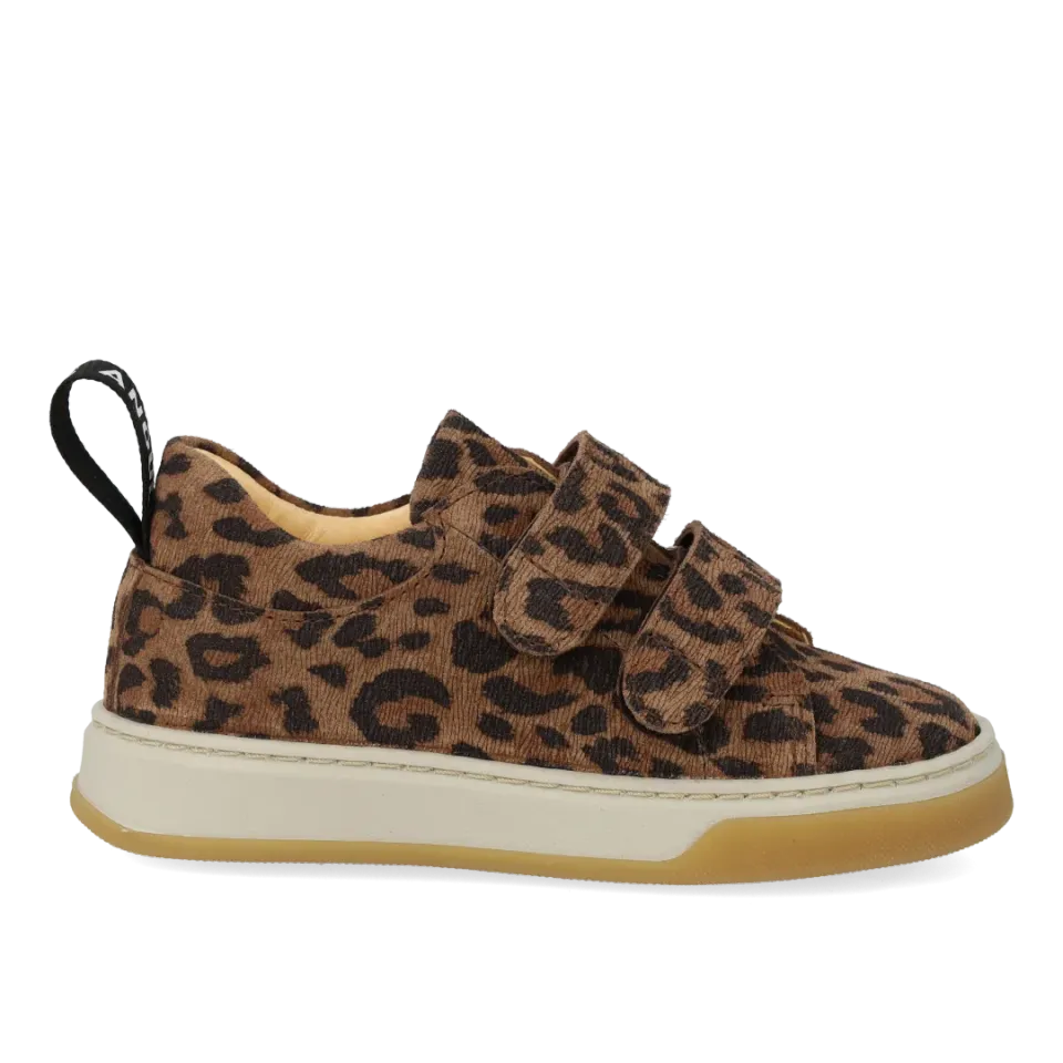Angulus Sneaker med logobånd og velcro børnesneaker ruskind