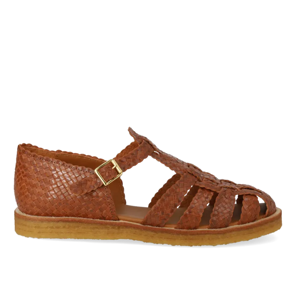 Angulus Fisherman sandal damesandal håndflettet læder