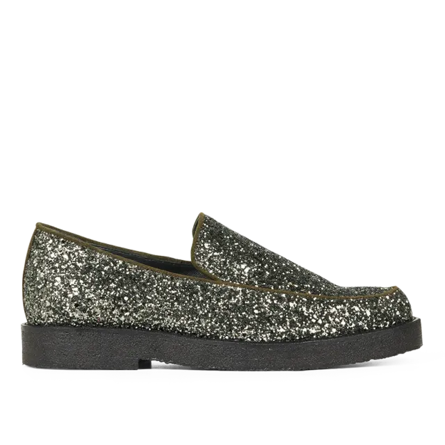 Angulus Klassisk Loafer damesko glitter