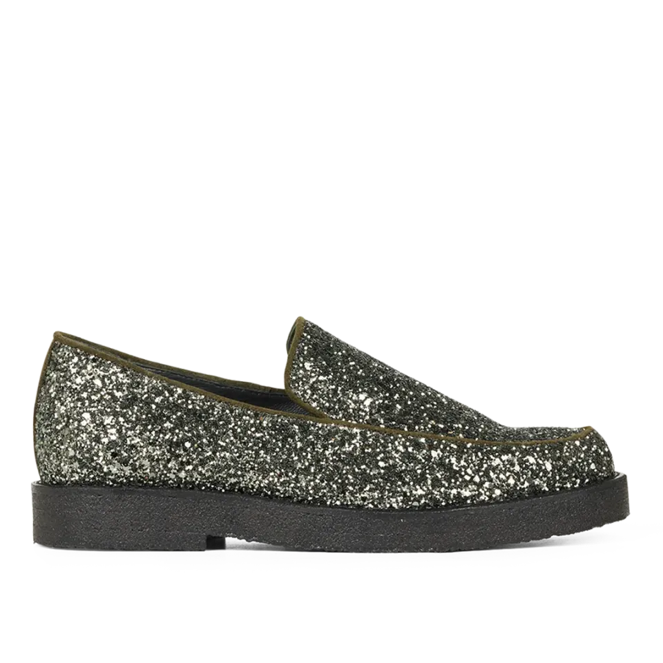 Angulus Klassisk Loafer damesko glitter