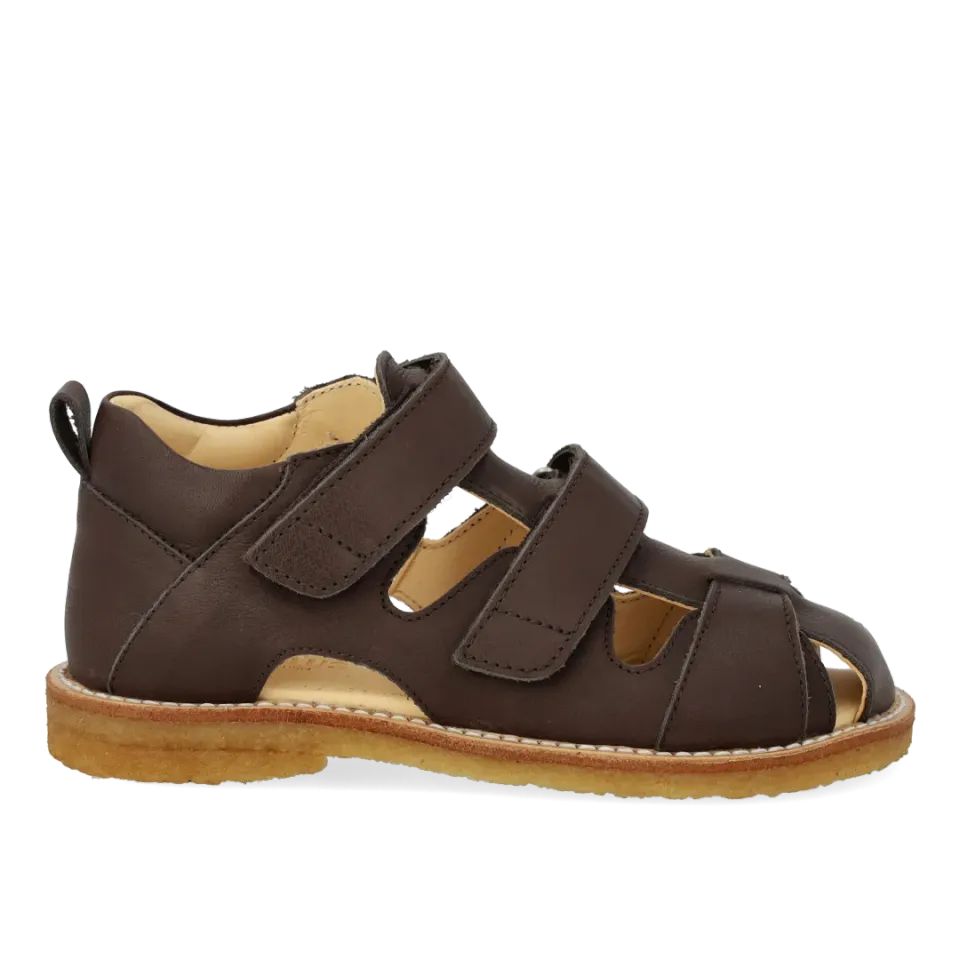 Angulus Sandal velcro lukket tå læder rummelig