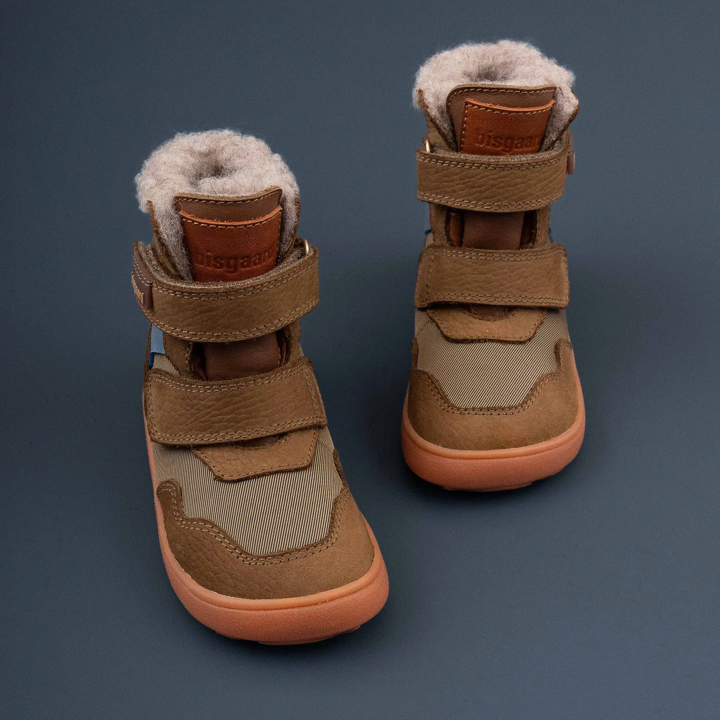 Bisgaard Barefoot Timo Tex vinterstøvle khaki