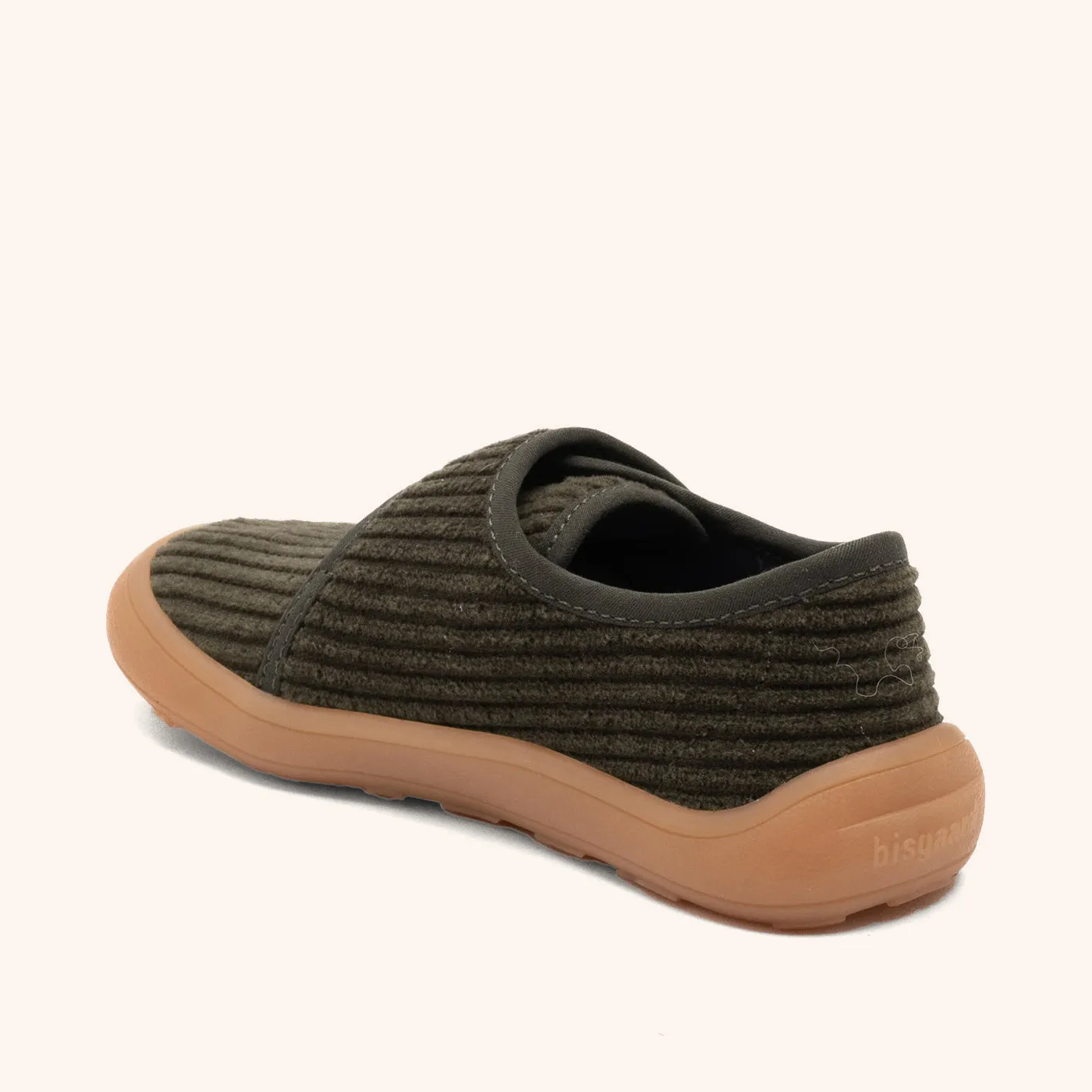 Bisgaard Pav hjemmesko grøn velcro bred pasform