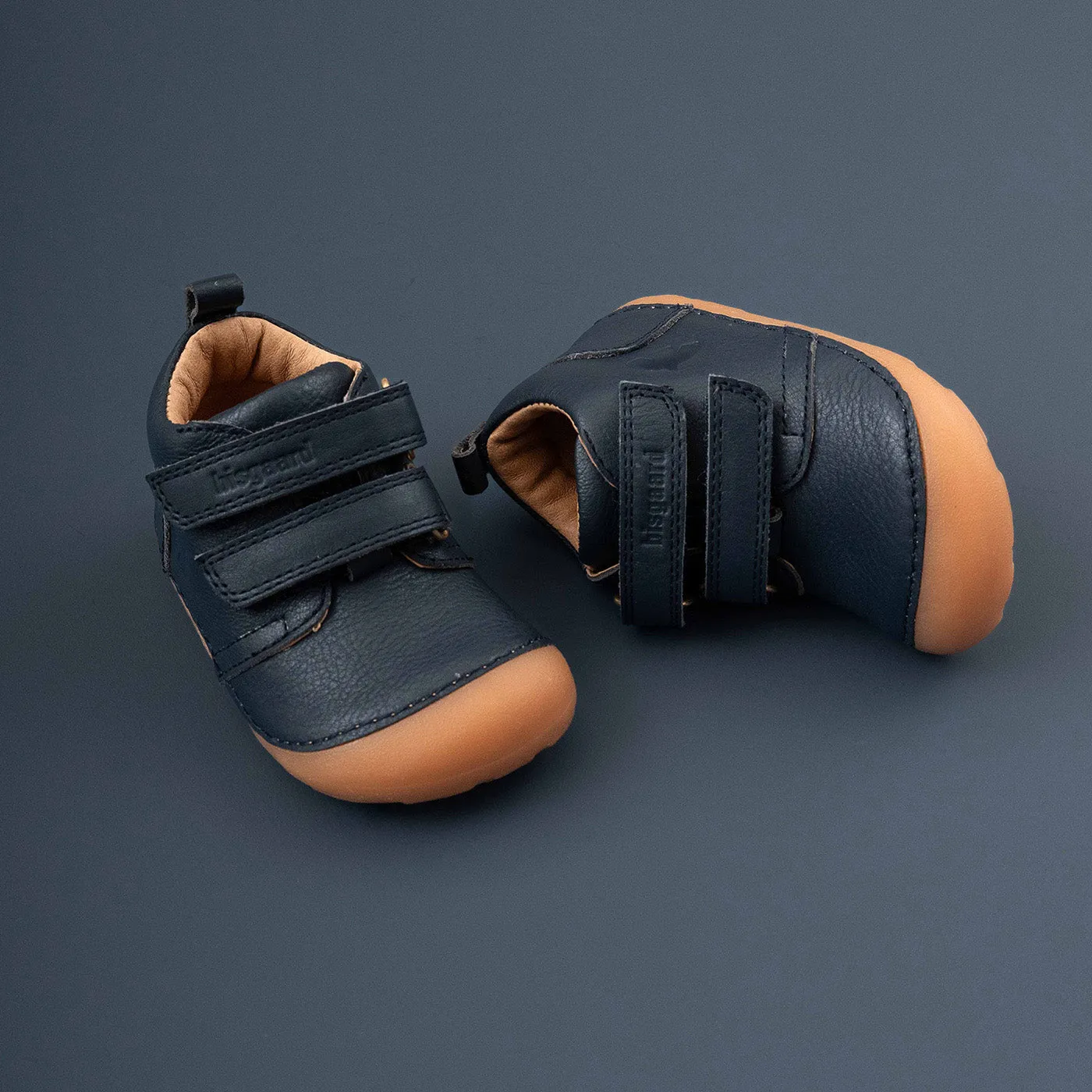 Bisgaard Barefoot Carter begyndersko Navy ruskind