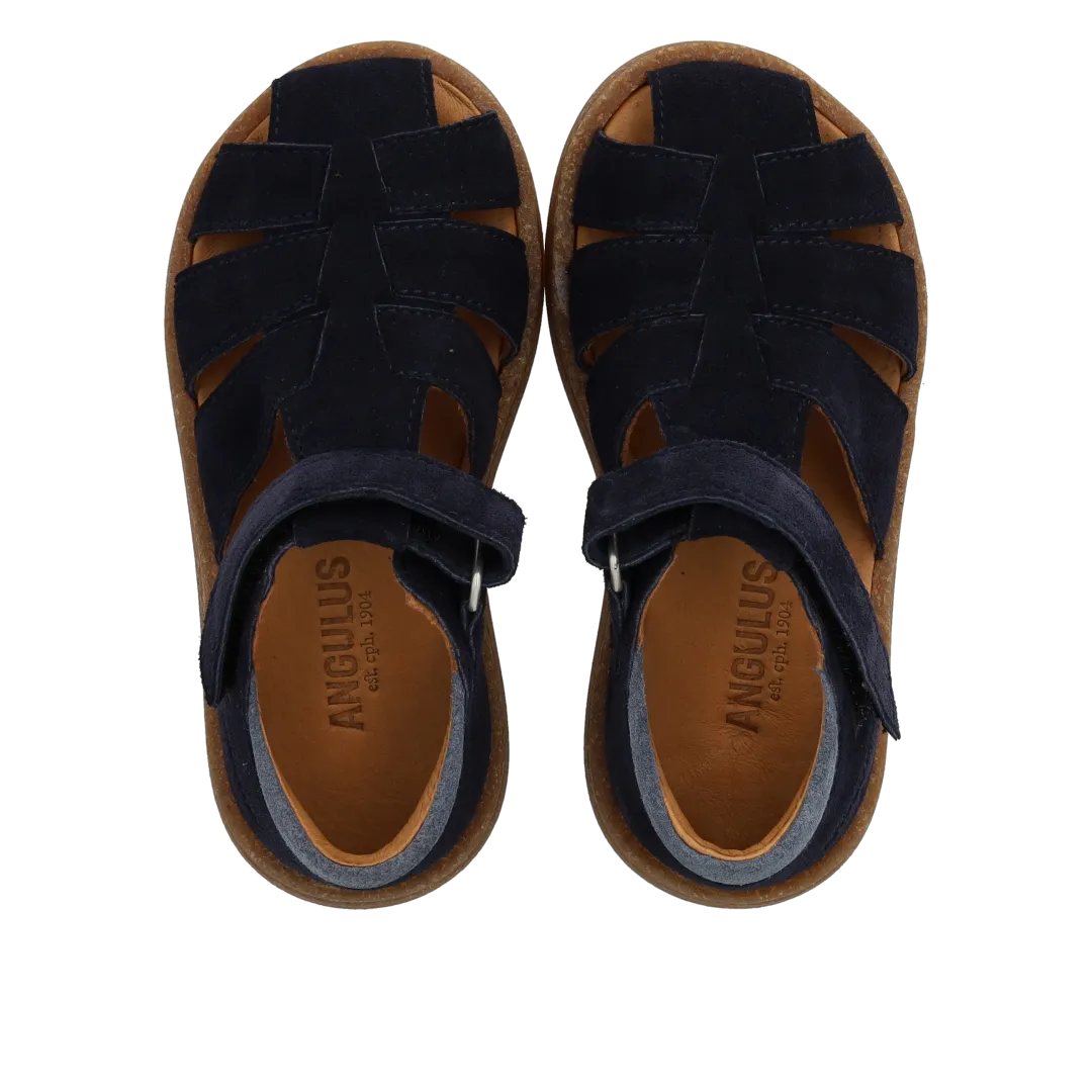 Angulus Sandal Velcrolukning Børnesandal Ruskind