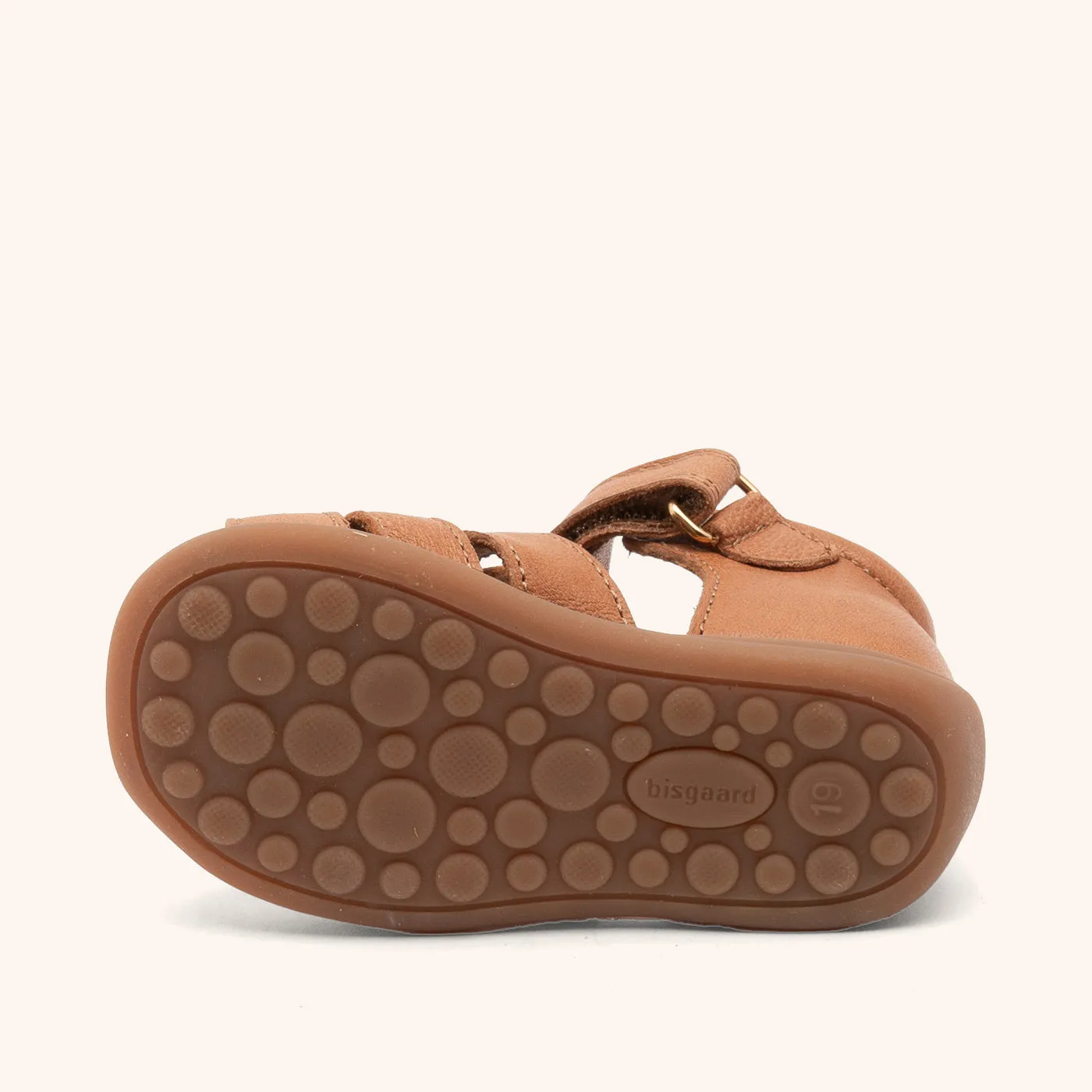 Bisgaard Carly sandal cognac - lukket læder