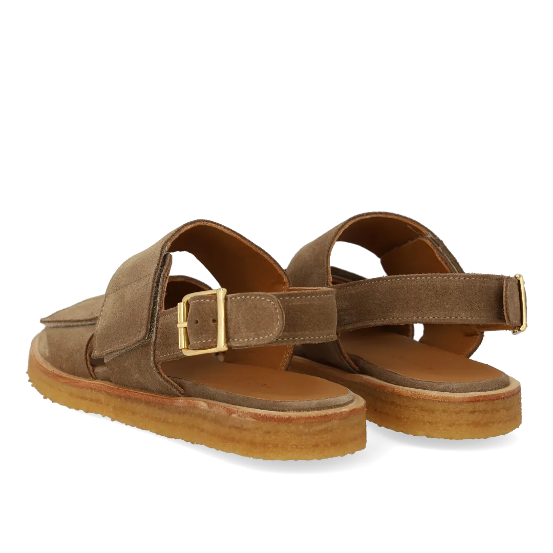 Angulus sandal velcroremme damesandal rund snude