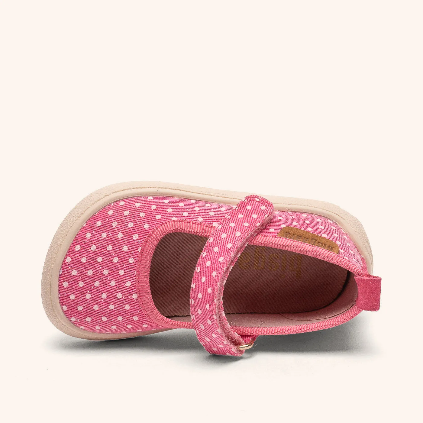 Bisgaard Barefoot Ballet hjemmesko rose dots