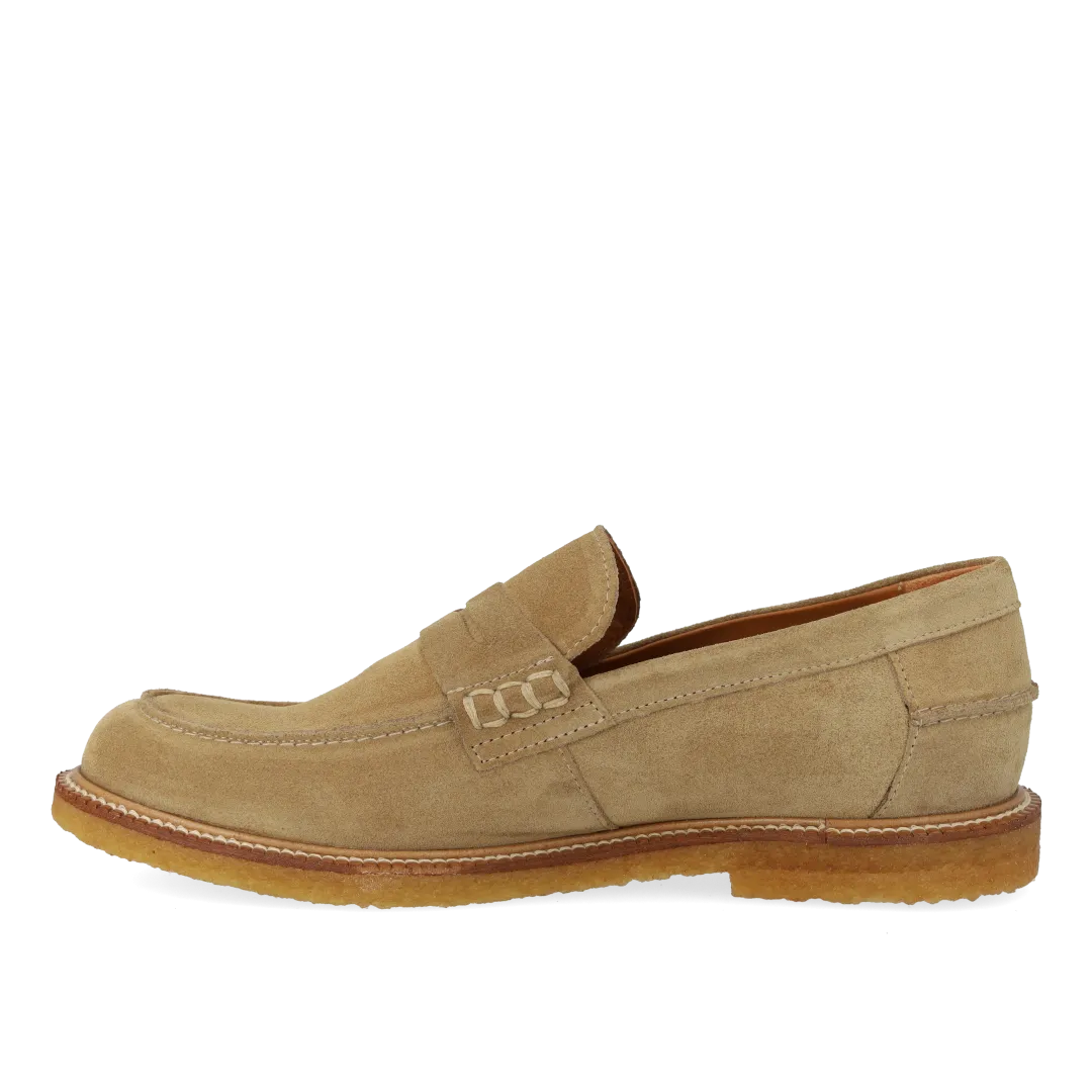 Angulus Penny loafer damesko i skind