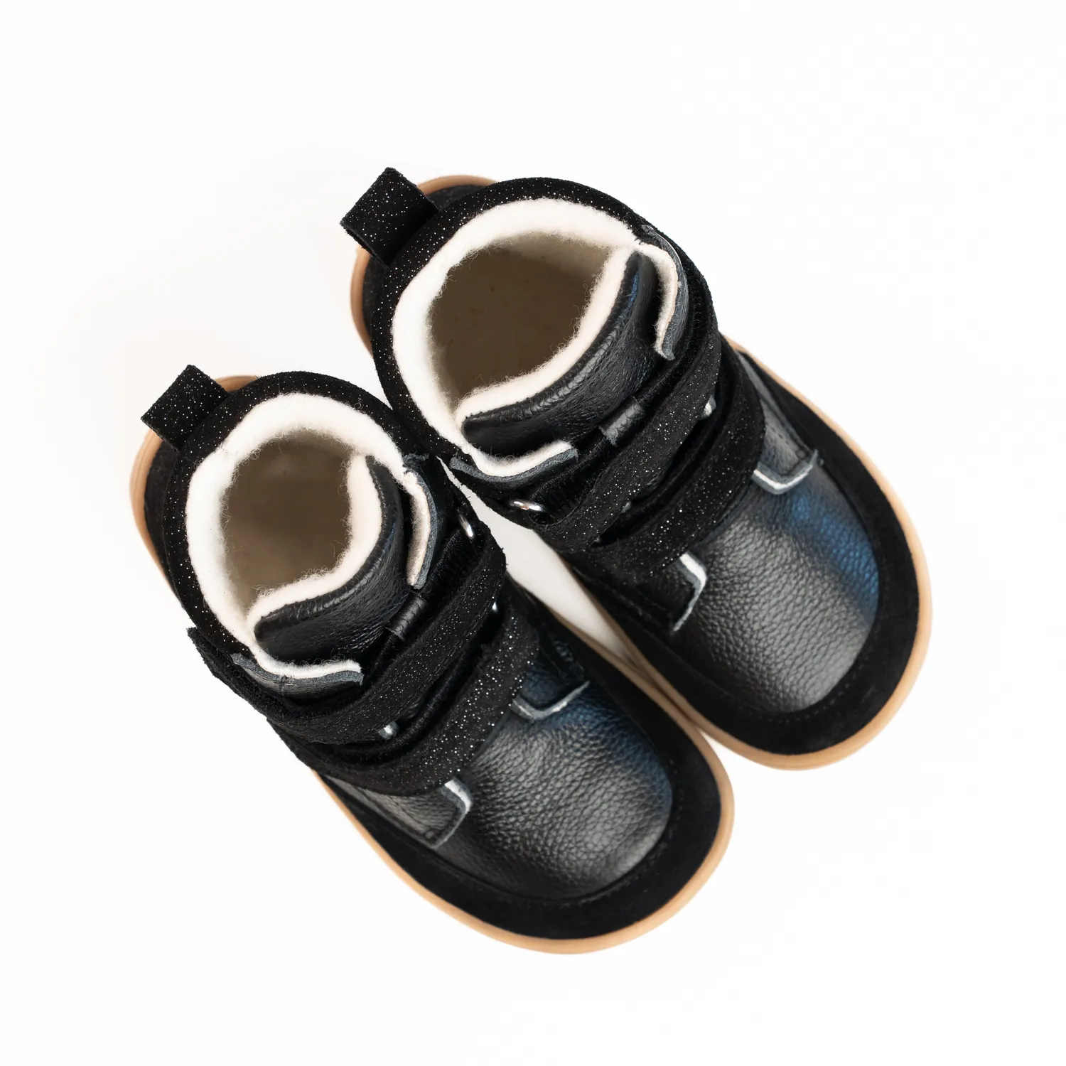 Gogsig Theo Black Glitter vinterstøvle læder