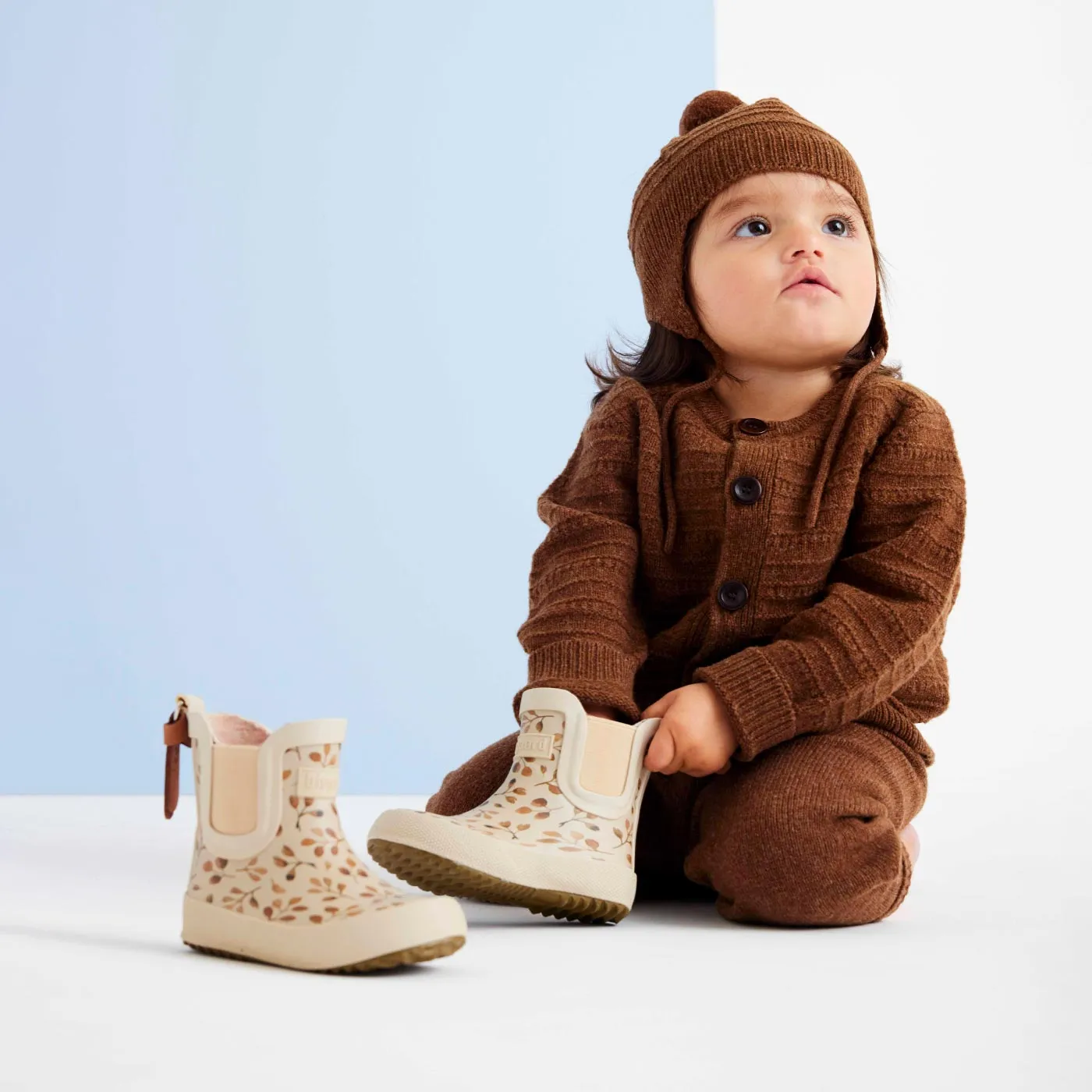 Bisgaard Baby Rubber gummistøvle brun lav