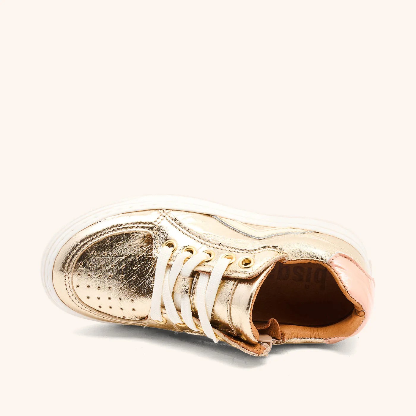 Bisgaard Colin sneaker gold blødt læder