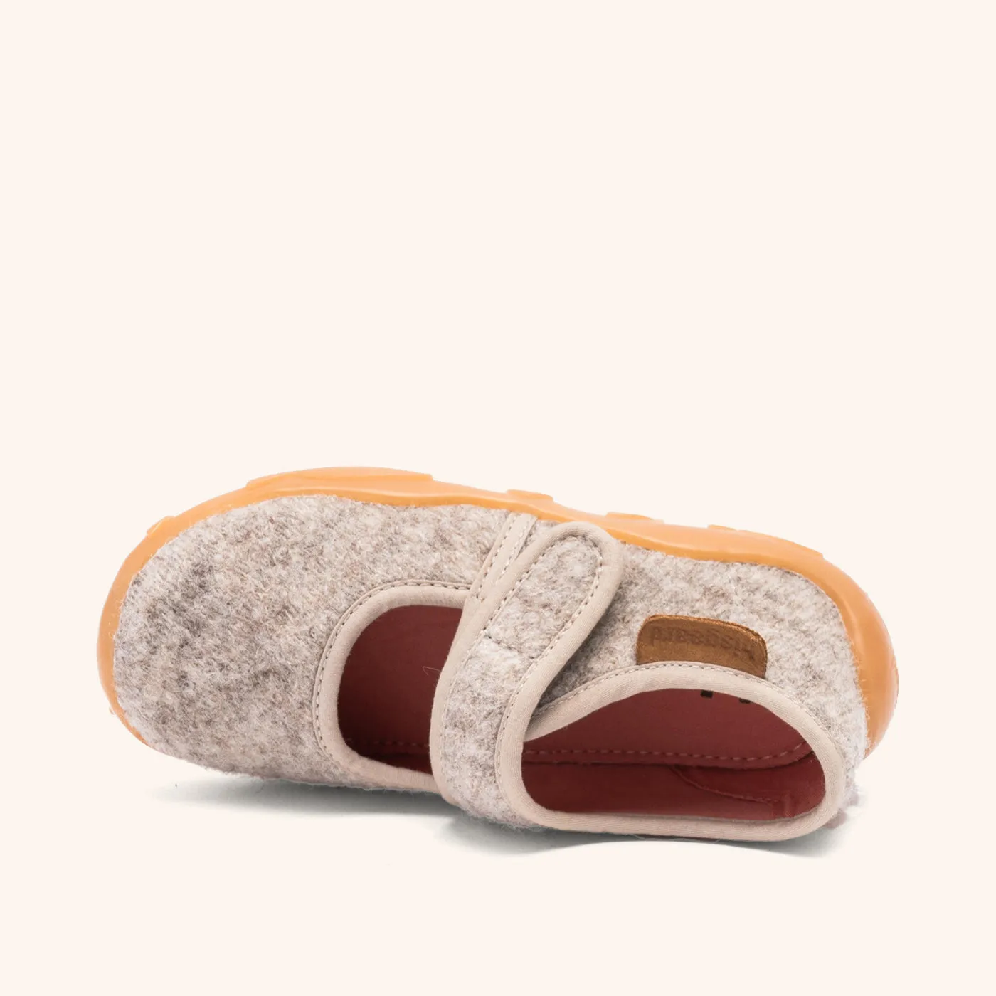 Bisgaard Maddy hjemmesko sand uld ballerina