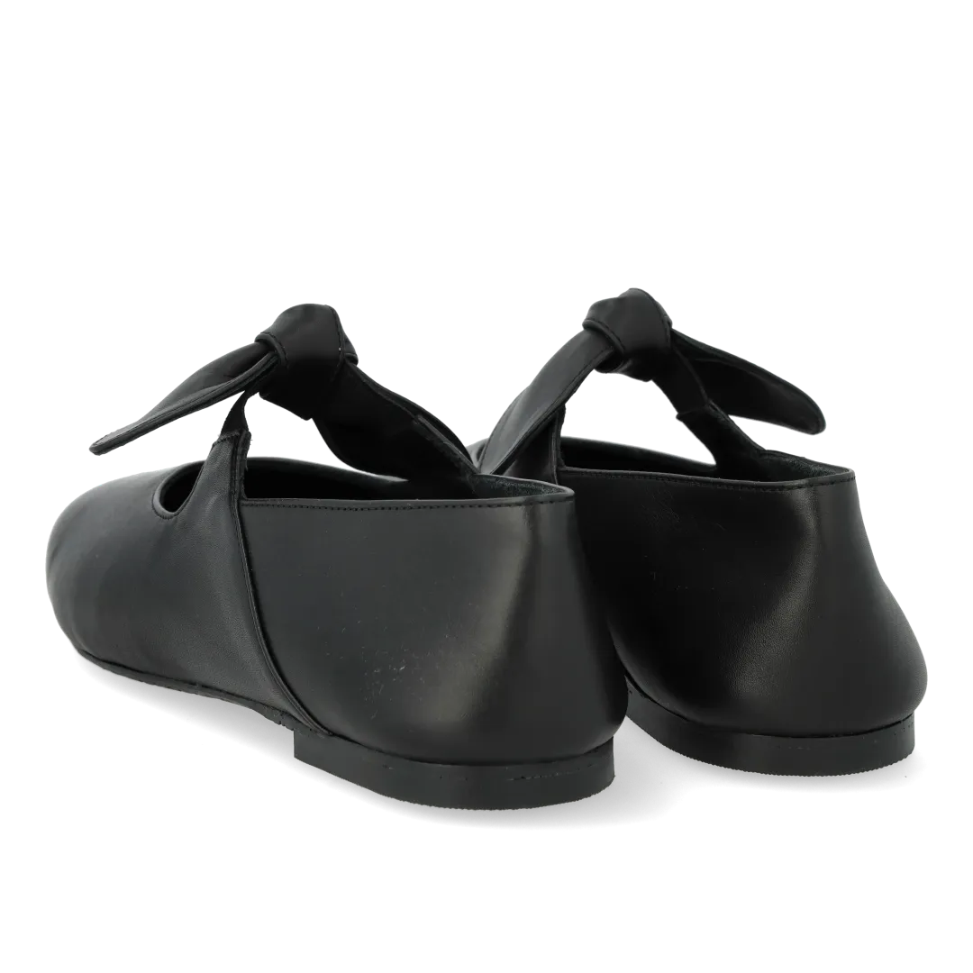 Angulus Ballerina sløjfe dameballerina læder str 36-43